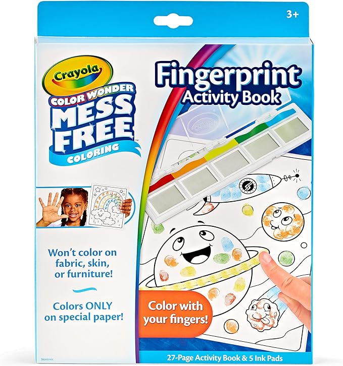 美國直送- Crayola Mess Free系列- 手指畫 Fingerprint Activity Book