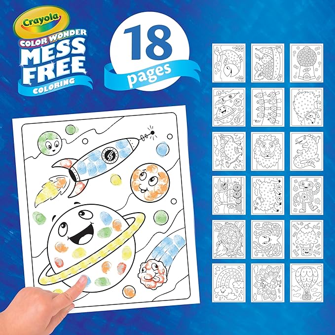 美國直送- Crayola Mess Free系列- 手指畫 Fingerprint Activity Book