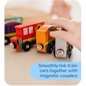 🚂美國直送- Melissa & Doug 木製磁性火車 - 8件套裝🚂