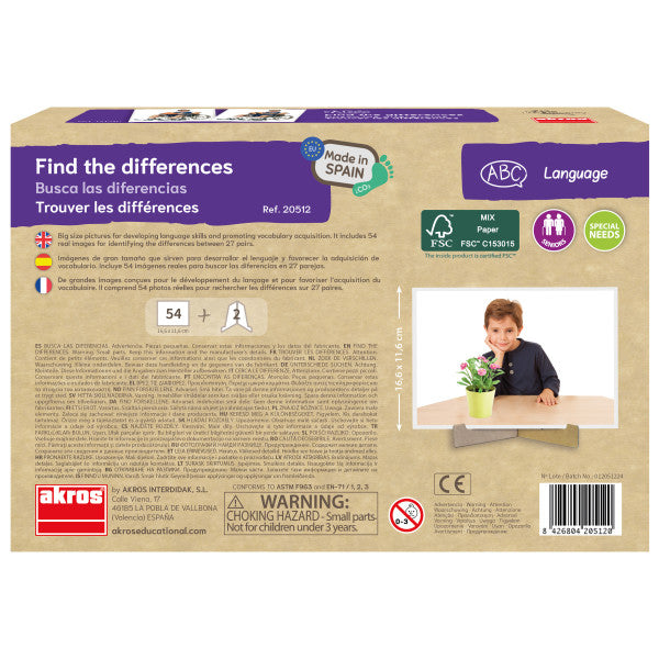 💥西班牙直送- Akros Find the Differences 齊來找不同💥