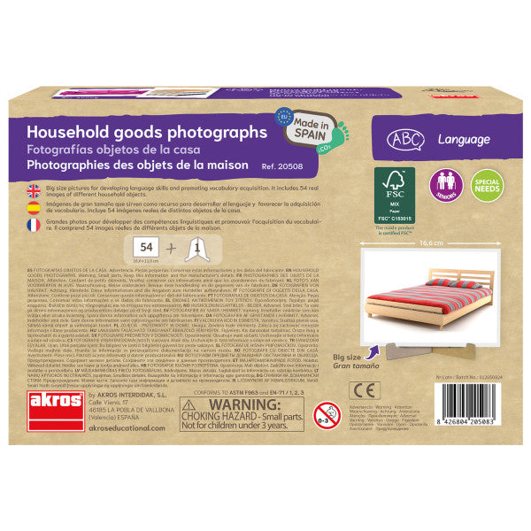 💥西班牙直送- Akros Household Objects 家居物品圖卡💥