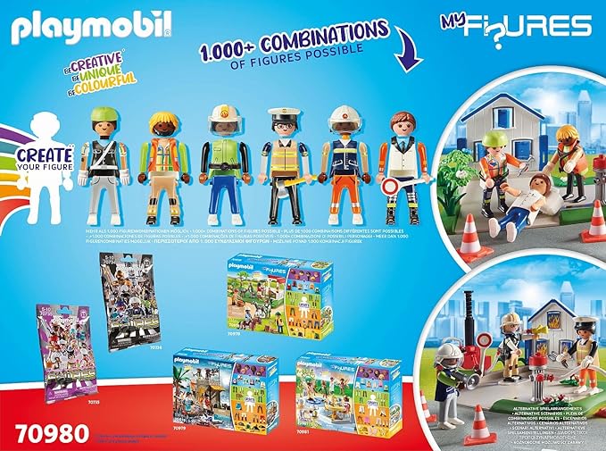 💥美國直送 - Playmobil My Figures: Rescue Mission (一套6個設計)💥