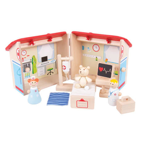 <🇬🇧英國品牌直送> MINI HOSPITAL PLAYSET 高質木製醫院套裝